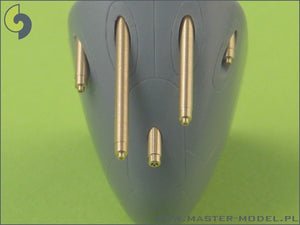 Master AM-48-023 P-38 Lightning late type armament (.50 cal Brownings with covered cooling jackets, 20mm cannon tips) 1/48 – imagen 3