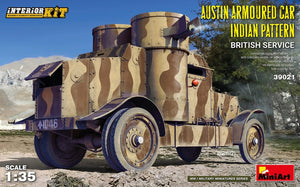 Miniart 39021 Voiture blindée Austin, modèle indien. Service britannique. Maquette intérieure 1/35