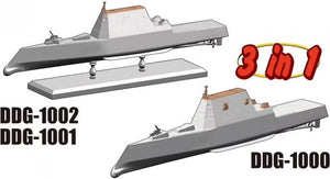 Dragon 7148 U.S.S Zumwalt/Michael Monsoor/Lyndon B. Johnson 1/700 – imagen 2