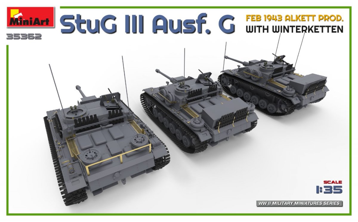 Mini Art 35362 StuG III Ausf. G FEB 1943 ALKETT PROD. WITH WINTERKETTEN 1/35 – zdjęcie 6