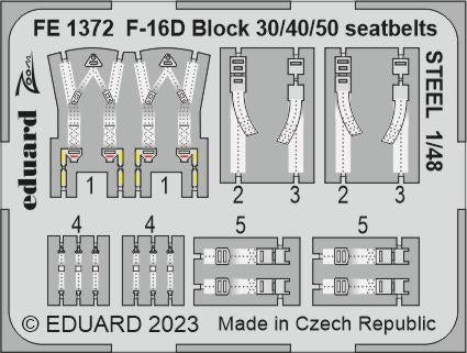 Eduard BIG49386 F-16D Block 50 Kinetic Model 1/48 – imagen 6