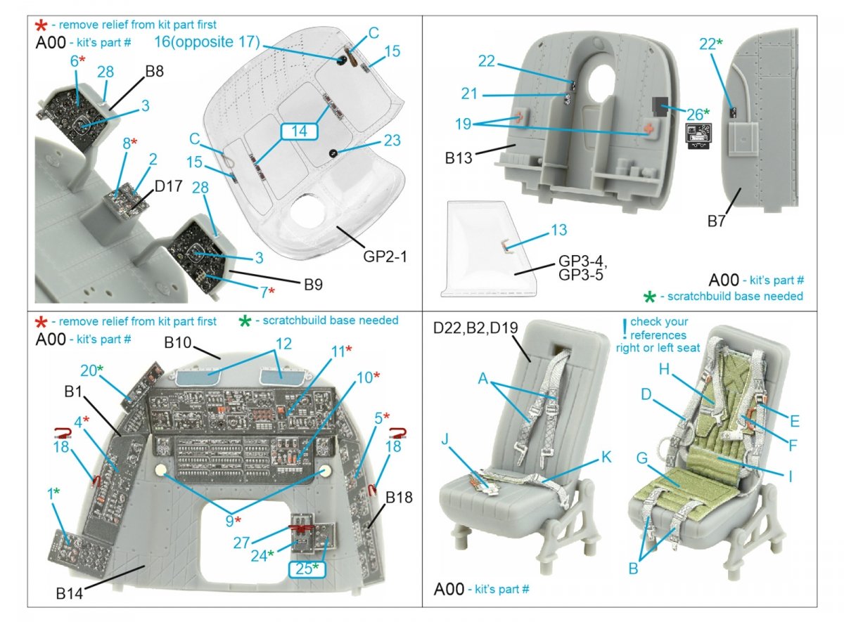 Quinta Studio QD48383 Mi-17 3D-Printed &amp;amp; coloured Interior on decal paper (Trumpeter) 1/48 – zdjęcie 2