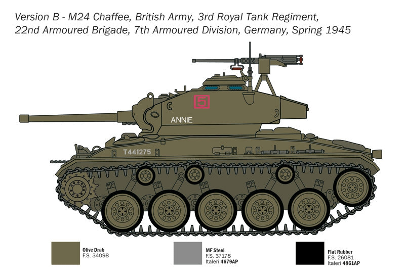 Italeri 6761 M24 CHAFFEE 1/35 – immagine 7