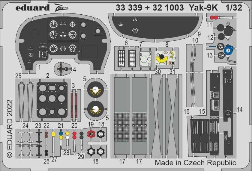 Eduard 33339 Yak-9K ICM 1/32