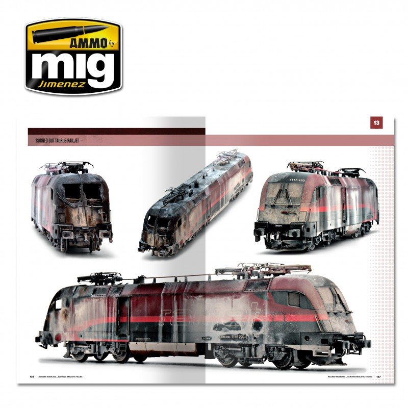 AMMO of Mig Jimenez 6250 MODELLING SCHOOL - RAILWAY MODELING: PAINTING REALISTIC TRAINS – immagine 4