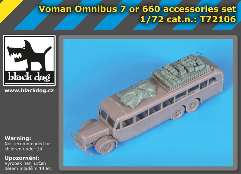 Black Dog T72106 Voman Omnibus 7 or 660 accessories set for Roden 1/72 – Bild 2