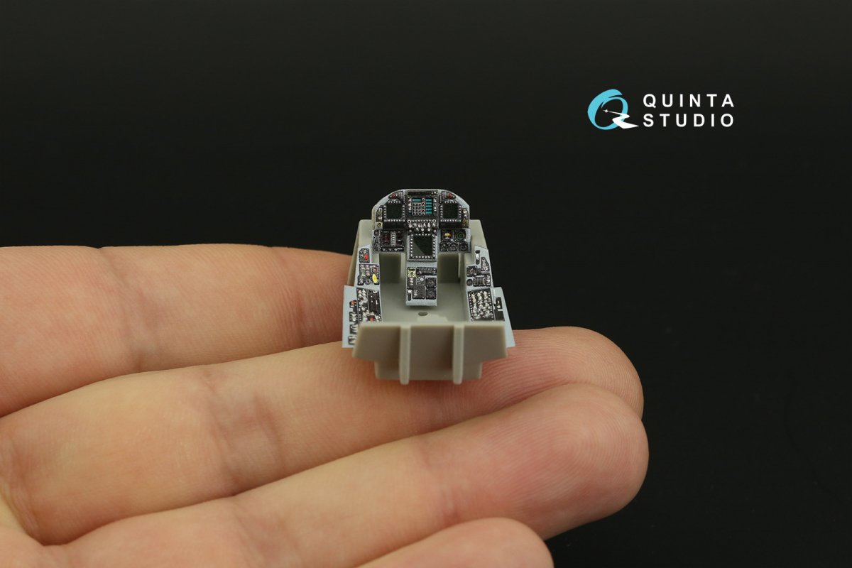 Intérieur imprimé en 3D et coloré sur papier décalcomanie Quinta Studio QDS-48280 F/A-18C (version tardive) (petite version) 1/48 – image 3