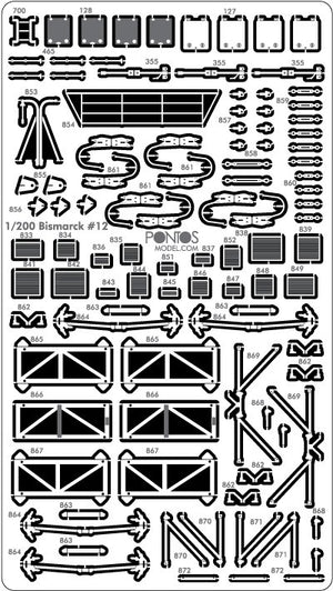 Pontos 22001F2 BISMARCK 1941 Detail Up Set Basic Ver.2 1/200 – imagen 13