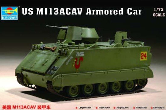 Trumpeter 07237 US M 113ACAV Armored Car 1/72