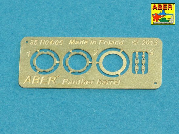 Aber 35L-241 7,5 cm barrel with muzzle brake for Panther Ausf.A 1/35 – zdjęcie 8