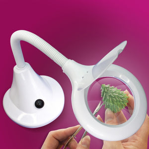 Lightcraft LC8082LED-EU LED Compact Flexi Magnifier Lamp (EU Plug) / Kompaktowa Giętka Lampka Powiększająca LED – imagen 2