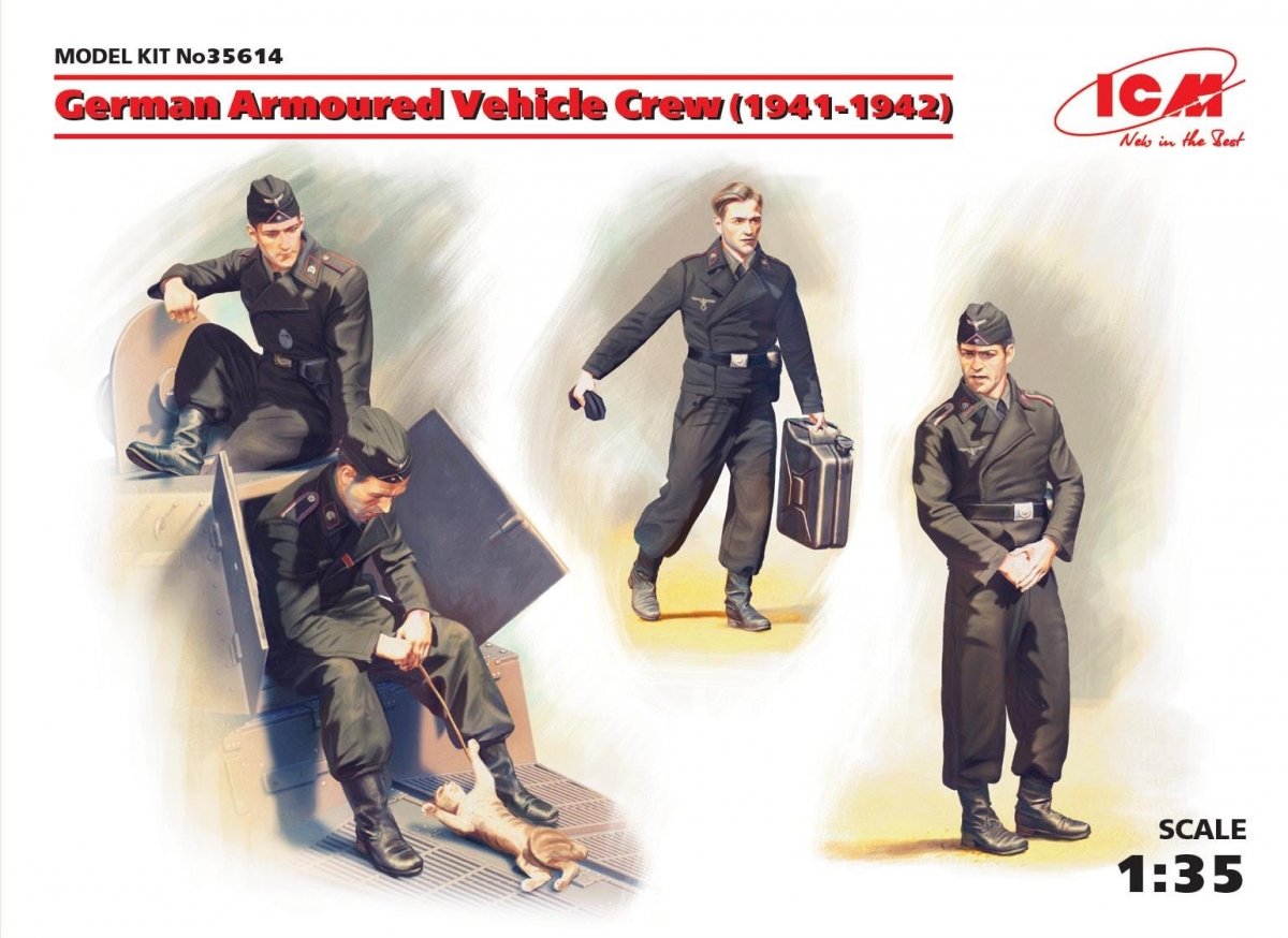 ICM 35614 German Armoured Vehicle Crew (1941-1942) 1/35