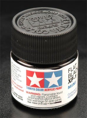 Peinture acrylique Tamiya XF1 Noir mat (81701) 10 ml – image 3