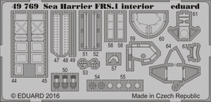 Eduard 49769 Sea Harrier FRS.1 interior KINETIC MODEL 1/48 – immagine 2