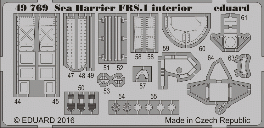 Eduard 49769 Sea Harrier FRS.1 interior KINETIC MODEL 1/48 – immagine 2