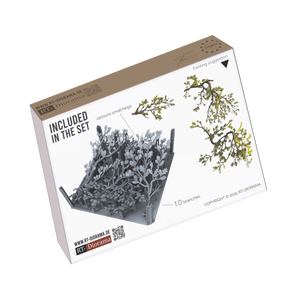 RT-Diorama 16211 Oak Tree Branches - Camo Foliage - 10 pcs 1/16