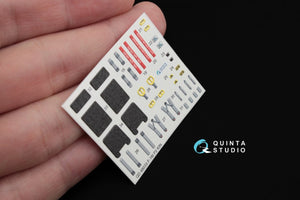 Intérieur imprimé en 3D et coloré sur papier décalcomanie Quinta Studio QD48033 F-16I (pour kit Kinetic) 1/48 – image 2