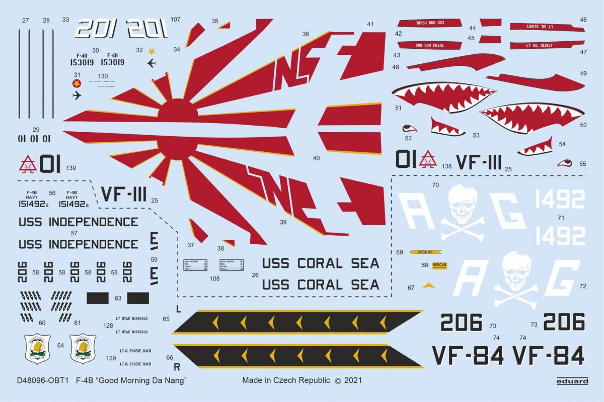 Eduard D48096 F-4B Good Morning Da Nang TAMIYA 1/48 – imagen 3