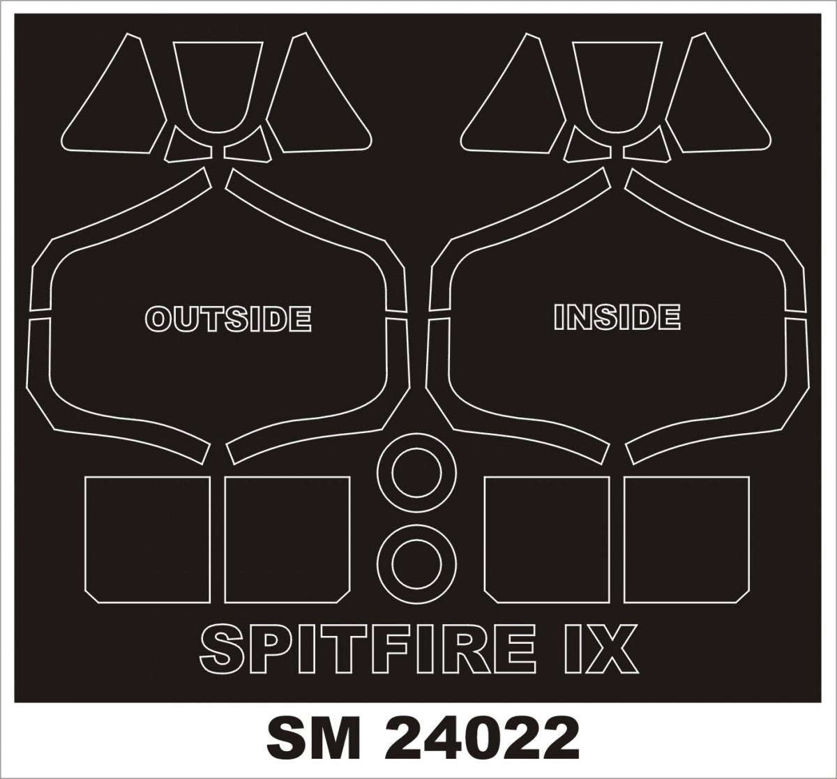 Montex SM24022 SPITFIRE IX pour AIRFIX 1/24 