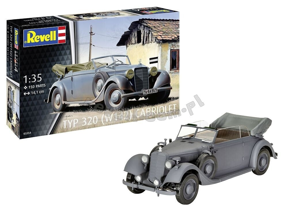 Revell 03354 Typ 320 (W142) Cabriolet 1/35 – immagine 2