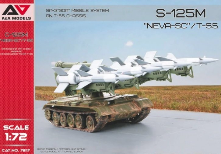 A&A Models 7217 S-125M "Neva-SC"/T-55 SA-3 Goa Missile System on T-55 Chassis 1/72