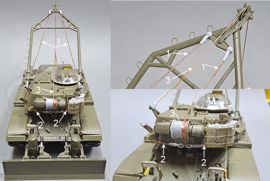 Eureka XXL ER-3572 Zestaw waloryzacyjny do M728 Combat Engineer Vehicle dopasowany do AFV Club 35254 / Upgrade kit for the M728 Combat Engineer Vehicle fit to AFV Club 35254 1/35 – imagen 7