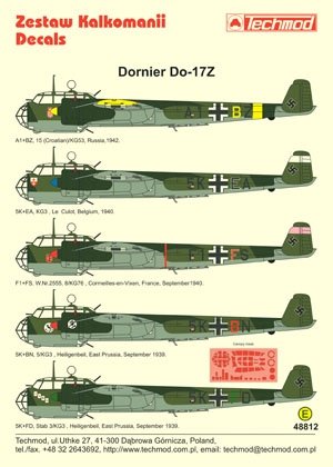 Techmod 48812 - Dornier Do 17Z 1/48 – zdjęcie 2