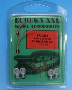 Eureka XXL ER-2504 Towing cable for T-34/76 Tank &amp;amp; SU-85/100/122 SPGs 1/25