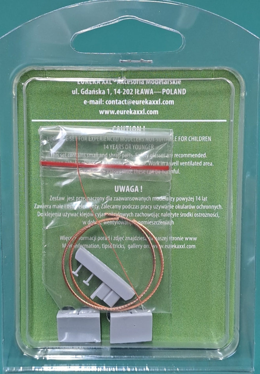 Eureka XXL ER-3575 K2 Black Panther MBT Towing Cables &amp;amp; Holders (Academy) 1/35 – immagine 3