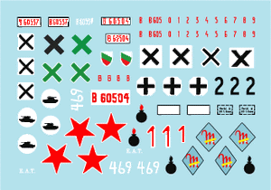 Star Decals 35-C1040 Axis/Eastern European StuG III (2) 1/35 – imagen 3