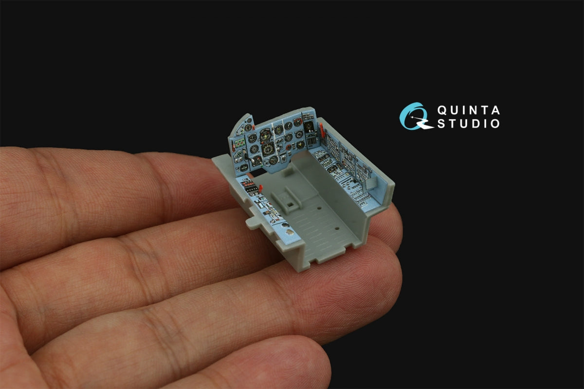 Quinta Studio QD+48480 Su-17M4/Su-22M4 3D-Printed &amp;amp; coloured Interior on decal paper (Hobby Boss) (with 3D-printed resin parts) 1/48 – imagen 7
