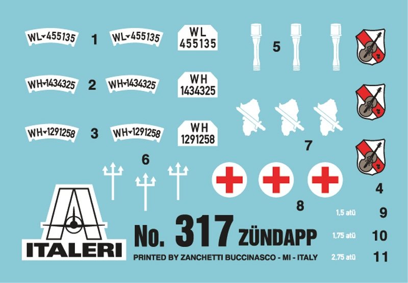 Italeri 0317 ZUNDAPP KS750 WITH SIDECAR 1/35 – imagen 4