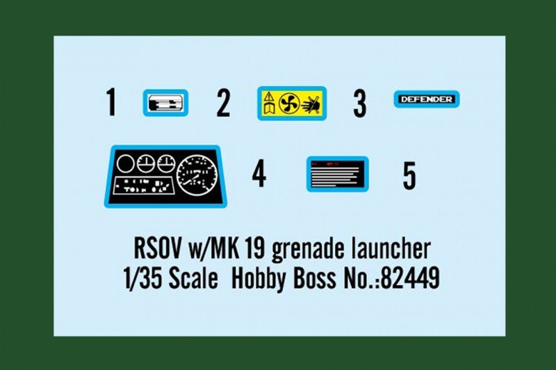 Hobby Boss 82449 RSOV w/MK 19 grenade launcher 1/35 – immagine 2