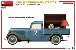 MiniArt 38065 LIEFER PRITSCHENWAGEN TYP 170V. FURNITURE TRANSPORT CAR 1/35 – Bild 10