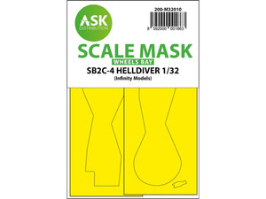 Art Scale Kit M32010 SB2C-4 Helldiver Wheel Bays Express Mask for Infinity Kit 1/32