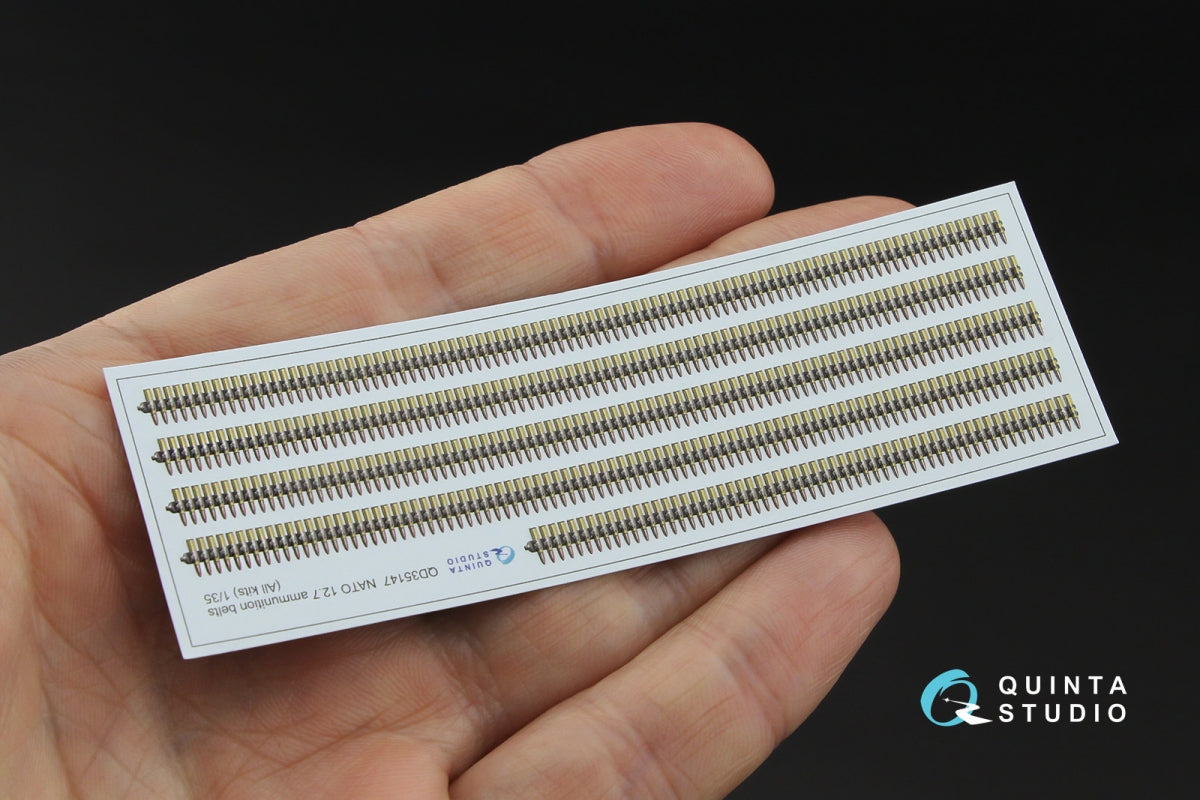 Quinta Studio QD35147 NATO 12.7 ammunition belts (All kits) 1/35 – immagine 3