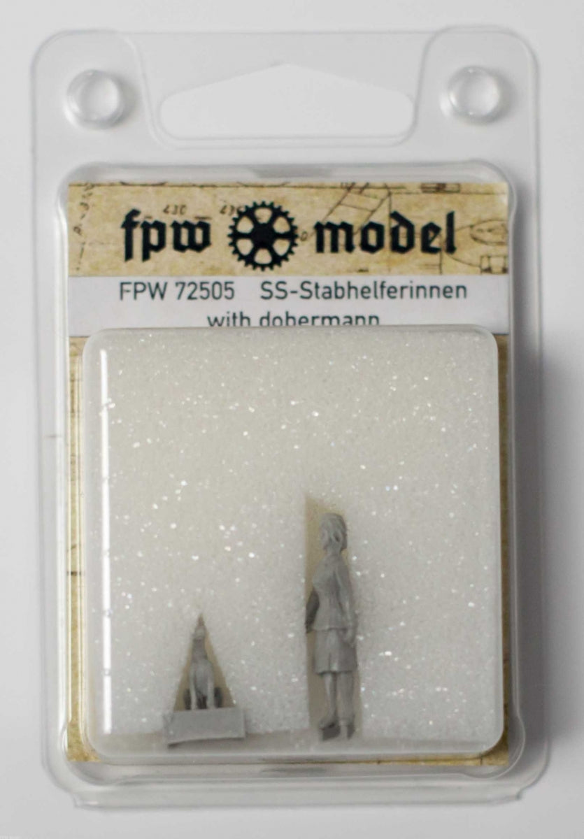 FPW modèle 72505 SS-Stabhelferinnen avec Dobermann 1/72