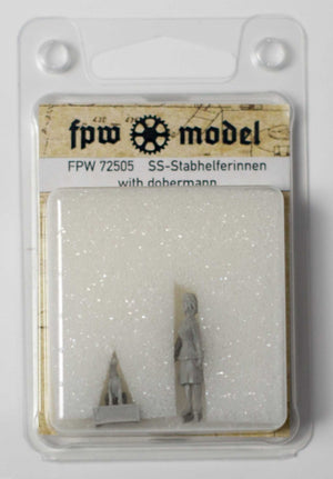 FPW Model 72505 SS-Stabhelferinnen with Dobermann 1/72