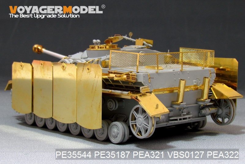 Voyager Model PEA321 WWII German StuG.IV Pivot-Mounting Swinging Type Hull Side Armour Skirts (For DRAGON) 1/35 – immagine 10
