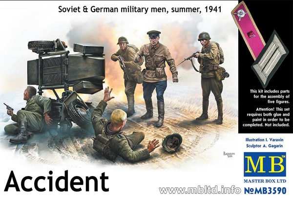 Master Box 3590 Accident. Soviet German military men summer 1941 (1/35)