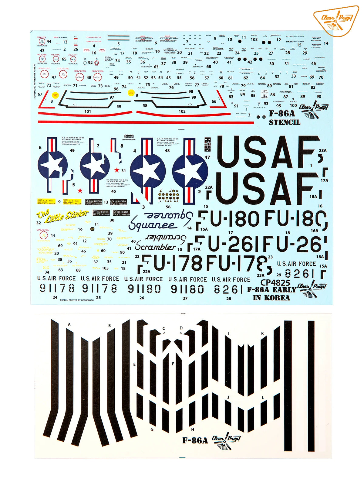 Clear Prop! CP4825 North American F-86 A Sabre in Korea Early Variants (Advanced Kit) 1/48 – immagine 30