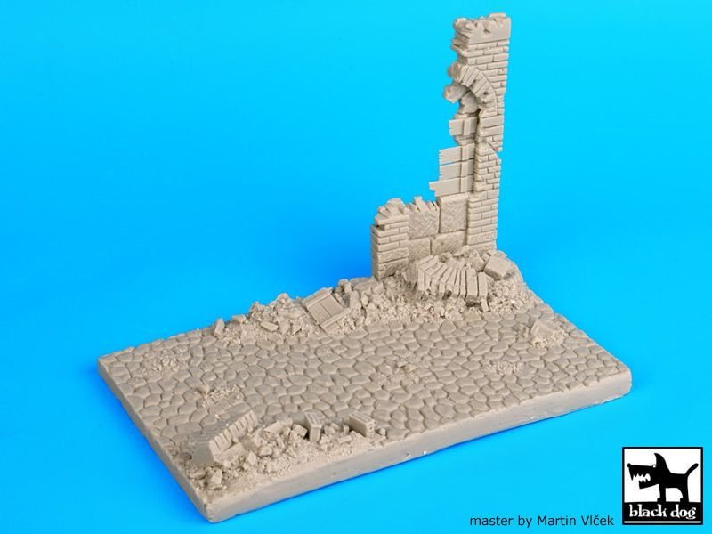 Black Dog D35019 Street with ruined wall 1/35 – imagen 6