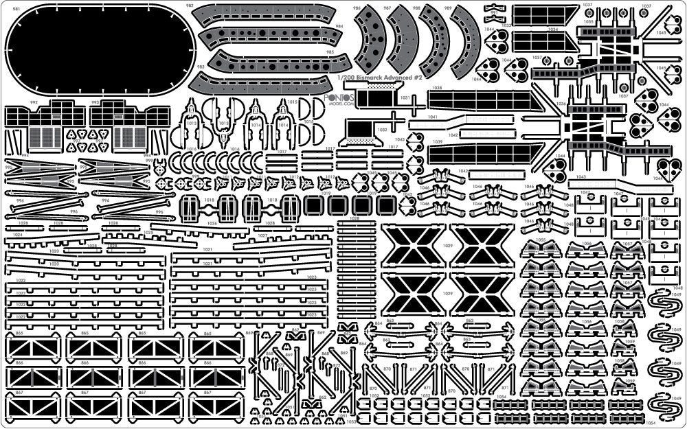 Pontos 21001F1 BISMARCK 1941 Advanced Add-on Set 1/200 – immagine 7
