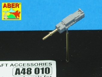 Aber A48 010 Set of 2 barrels for German aircraft 30mm machine cannons MK 108 with blast tube 1/48 – immagine 4
