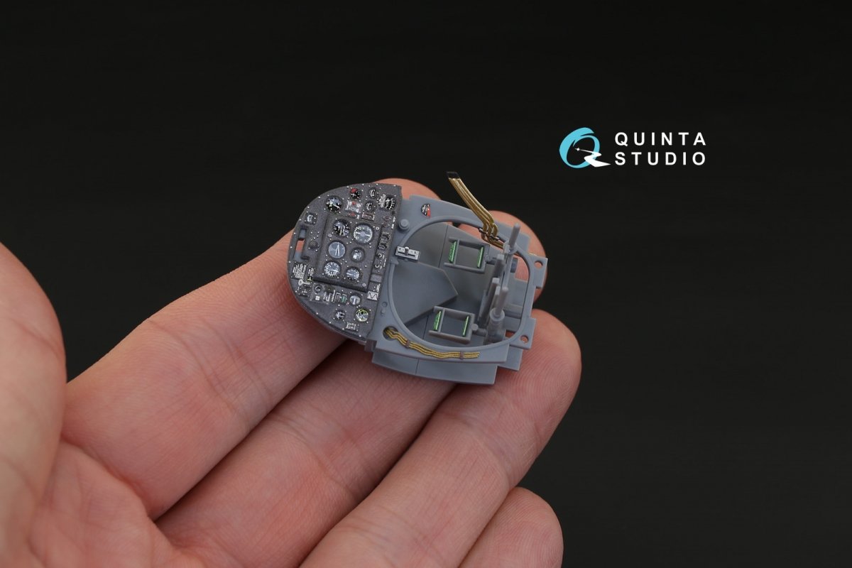 Quinta Studio QD32019 Spitfire Mk.VIII 3D-Printed &amp;amp; coloured Interior on decal paper (for Tamiya kit) 1/32 – immagine 7
