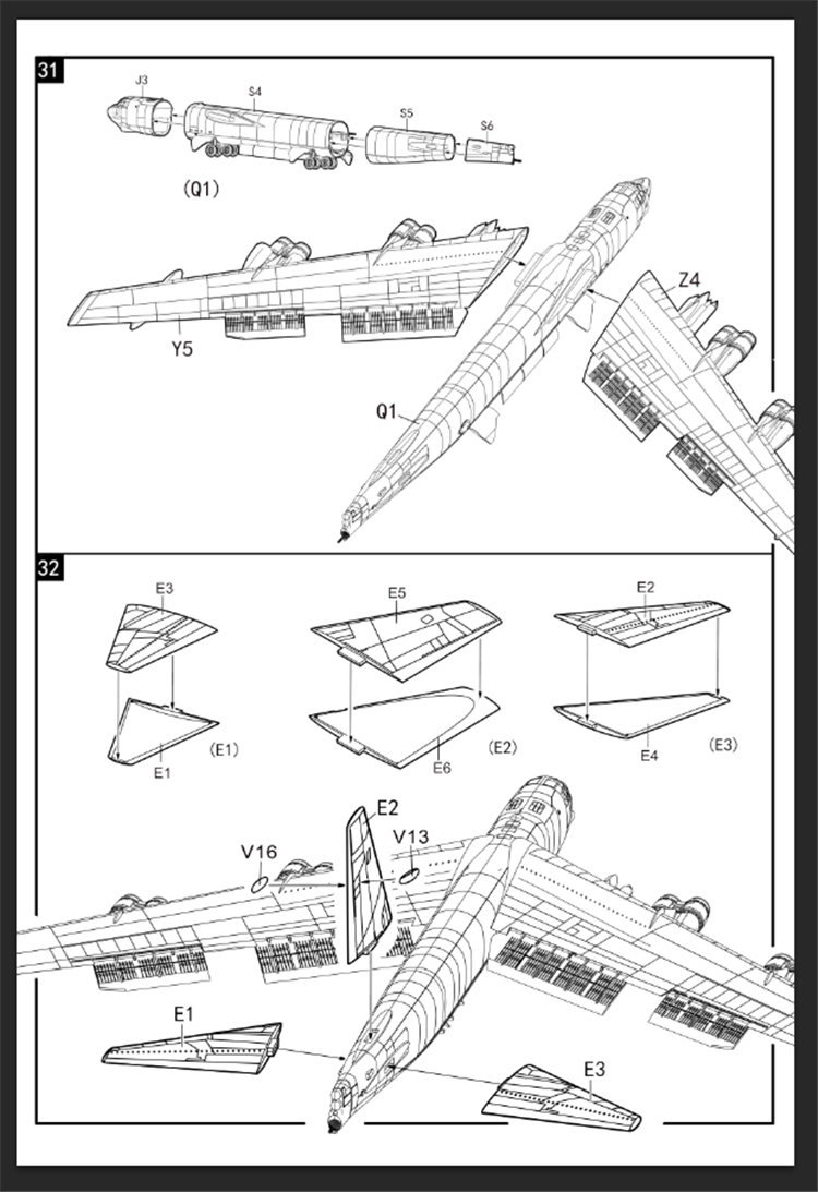 Modelcollect UA72200 B-52H U.S. Stratofortress strategic Bomber 1/72 – imagen 37