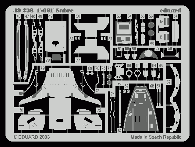 Eduard 49236 F-86F 1/48 Hasegawa – imagen 2