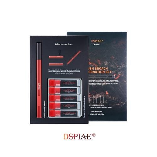 DSPIAE CS-PB01 PUSH BROACH COMBINATION SET / Zestaw do grawerowania – Bild 6