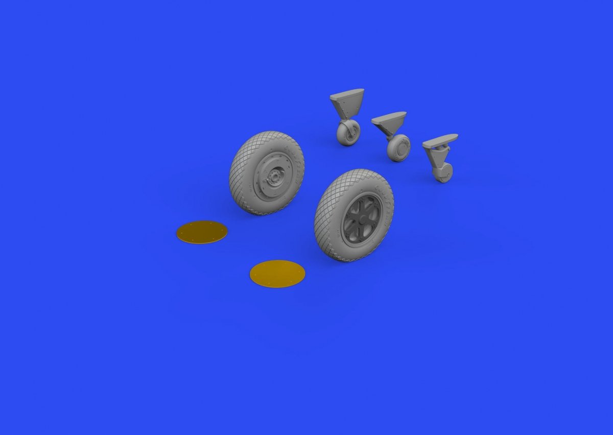 Eduard 648816 F4F-4 wheels late EDUARD 1/48 – immagine 4