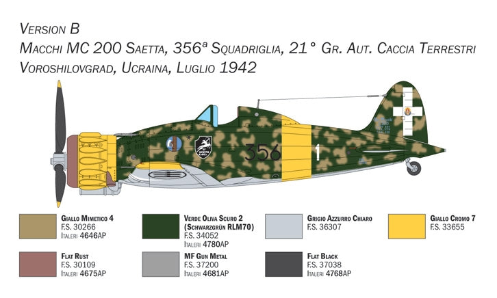 Italeri 2767 Macchi C.200 Serie XXI-XXIII 1/48 – imagen 5
